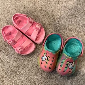 Set of 2 toddler 5/6 summer shoes